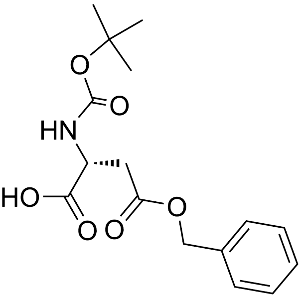 Boc-D-Asp(OBzl)-OH Structure