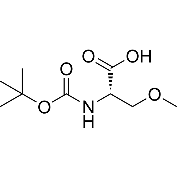 Boc-Ser(Me)-OH Structure