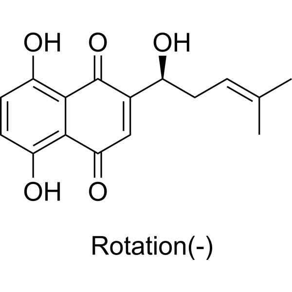(-)-Alkannin Structure