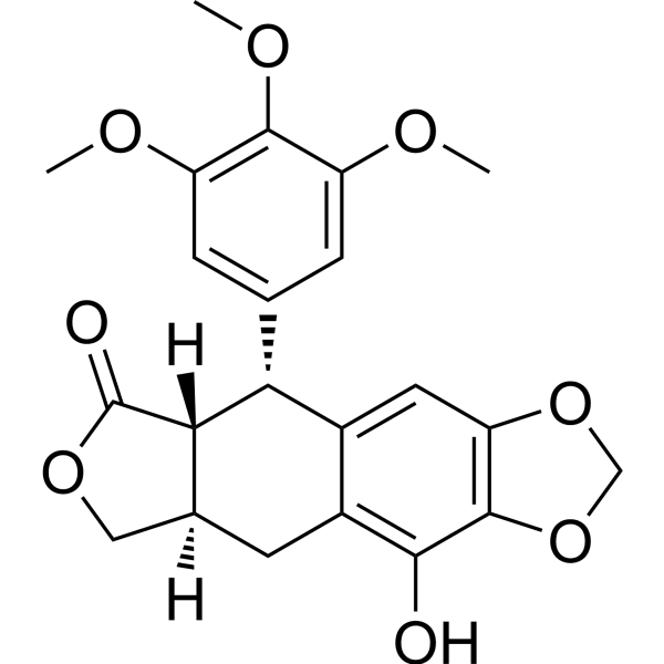(-)-β-Peltatin Structure