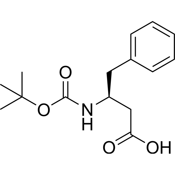 (S)-3-(Boc-amino)-4-phenylbutyric acid Structure