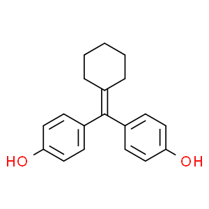 4,4'-(Cyclohexylidenemethylene)diphenol  Structure