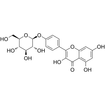 Kaempferol 4'-glucoside Structure