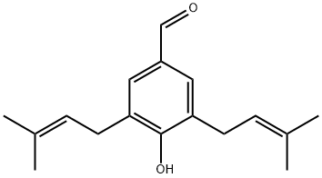 3,5-Diprenyl-4-hydroxybenzaldehyde Structure
