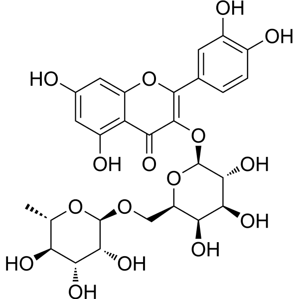 Quercetin 3-O-robinobioside Structure
