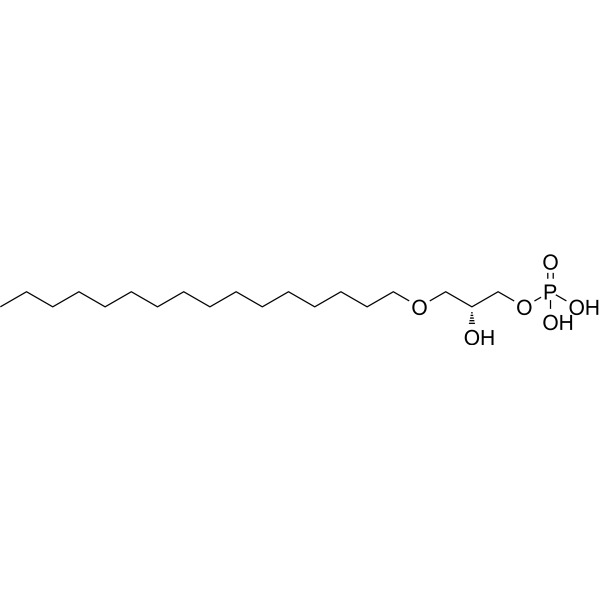 1-Hexadecylglycero-3-phosphate Structure