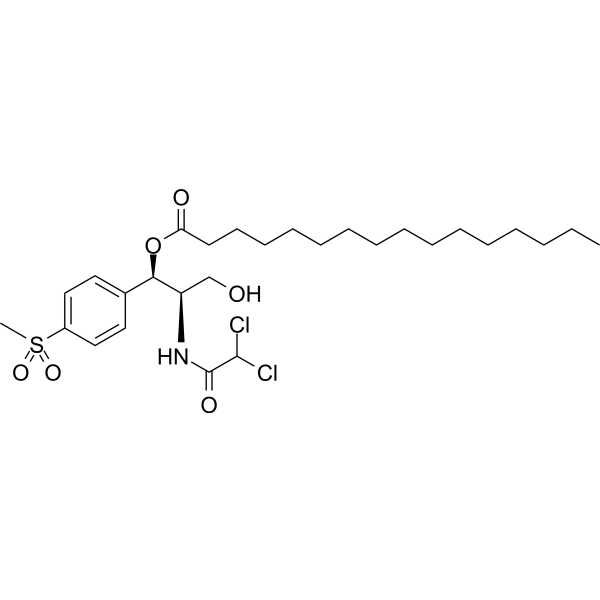 Thiamphenicol palmitate  Structure