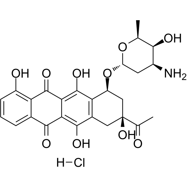 Carubicin hydrochloride Structure