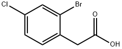 2-Bromo-4-chlorophenylacetic acid Structure