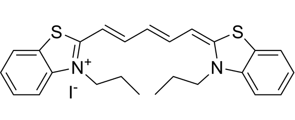 3,3'-Dipropylthiadicarbocyanine iodide Structure