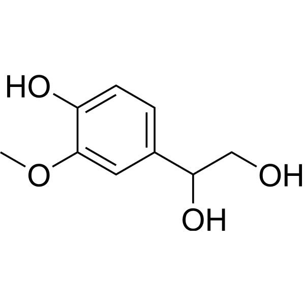 3-Methoxy-4-hydroxyphenylglycol Structure