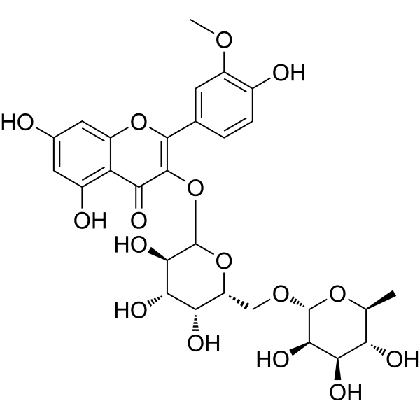 Isorhamnetin 3-O-robinobioside Structure
