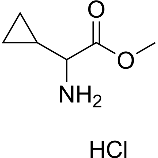 Methyl 2-amino-2-cyclopropylacetate hydrochloride Structure