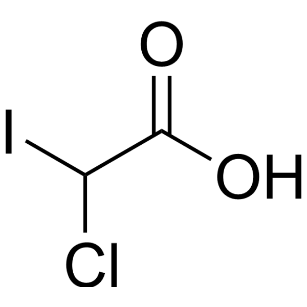 Chloroiodoacetic acid Structure