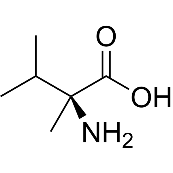 (S)-2-Amino-2, 3-dimethylbutanoic acid Structure