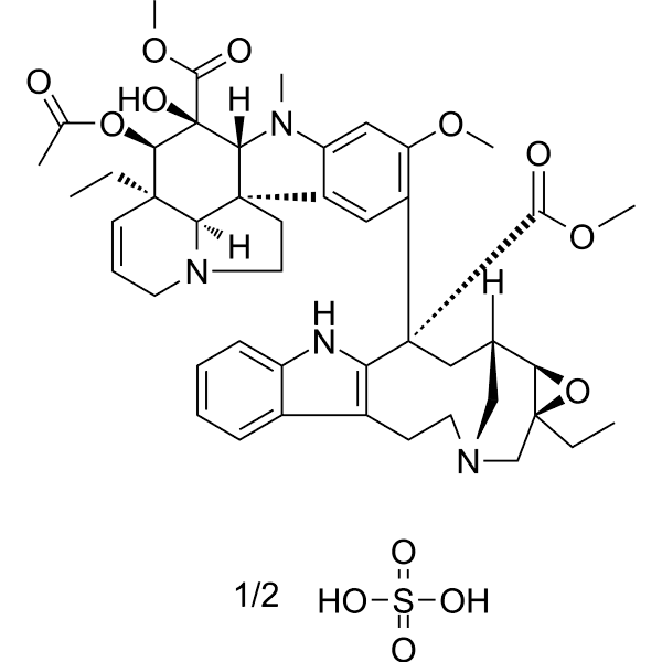 Vinleurosine sulfate Structure