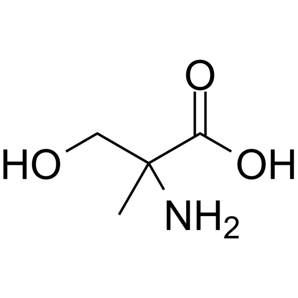 2-Amino-3-hydroxy-2-methylpropanoic acid Structure
