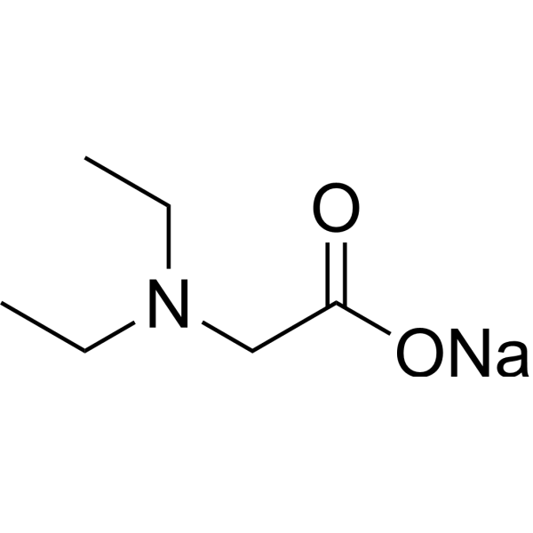 Sodium diethylglycinate Structure
