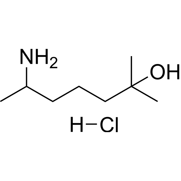 Heptaminol hydrochloride Structure