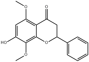 7-Hydroxy-5,8-dimethoxyflavanone Structure