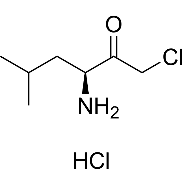 (S)-3-Amino-1-chloro-5-methylhexan-2-one hydrochloride Structure