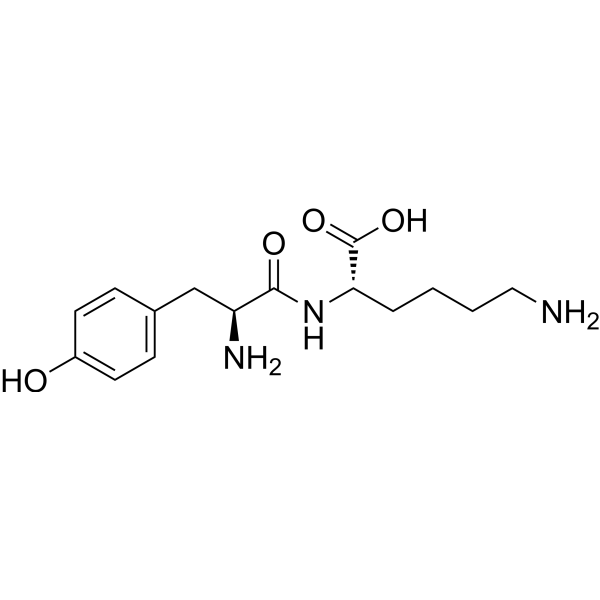 H-Tyr-Lys-OH Structure