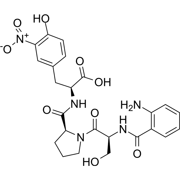 Abz-Ser-Pro-3-nitro-Tyr Structure