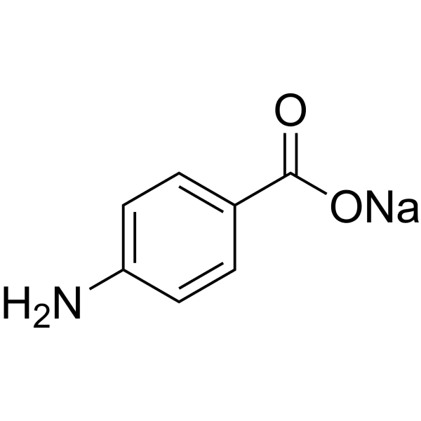 Sodium 4-aminobenzoate Structure