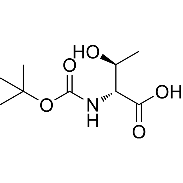 Boc-D-Thr-OH Structure