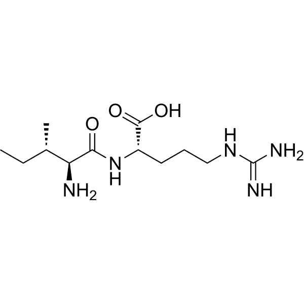 L-Isoleucyl-L-arginine Structure