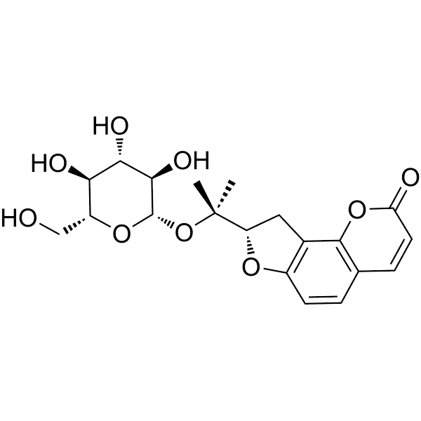 Columbianetin beta-D-glucopyranoside Structure