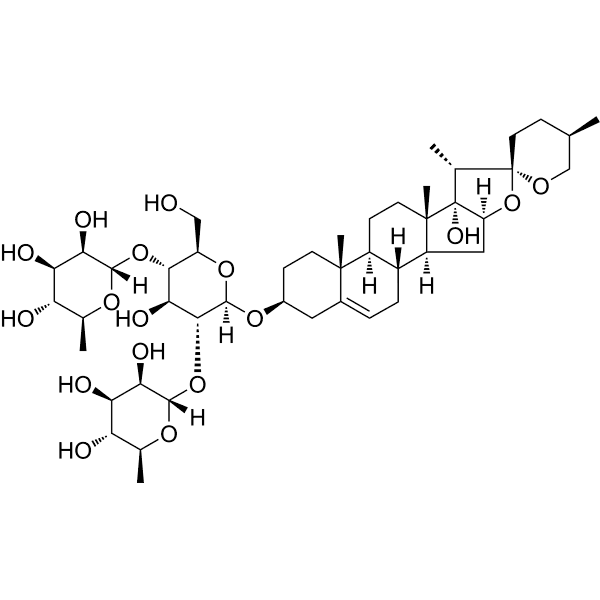 Pennogenin 3-O-beta-chacotrioside Structure
