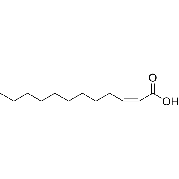 cis-2-Dodecenoic acid Structure