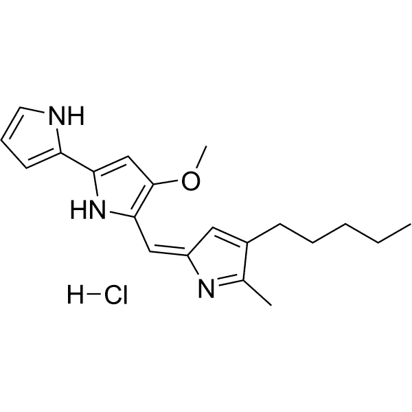Prodigiosin hydrochloride Structure