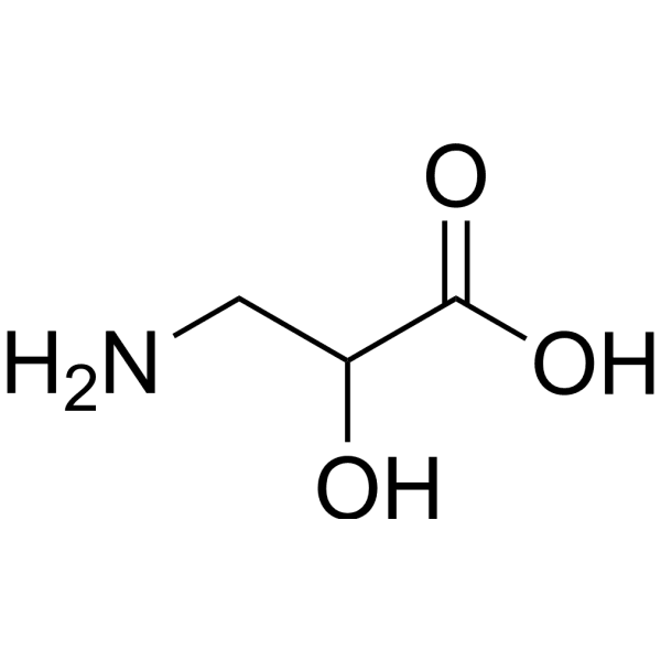 3-Amino-2-hydroxypropanoic acid Structure