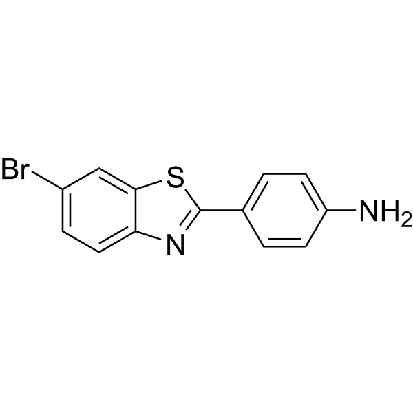 4-(6-Bromo-2-benzothiazolyl)benzenamine  Structure