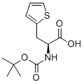 (S)-2-((tert-Butoxycarbonyl)amino)-3-(thiophen-2-yl)propanoic acid Structure