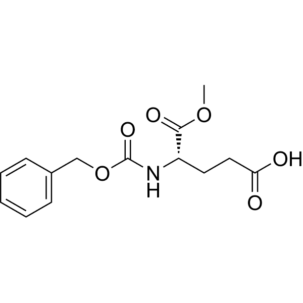 N-Benzyloxycarbonyl-L-glutamic acid 1-methyl ester Structure