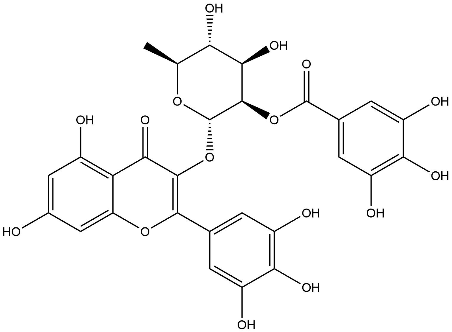 2''-O-Galloylmyricitrin Structure