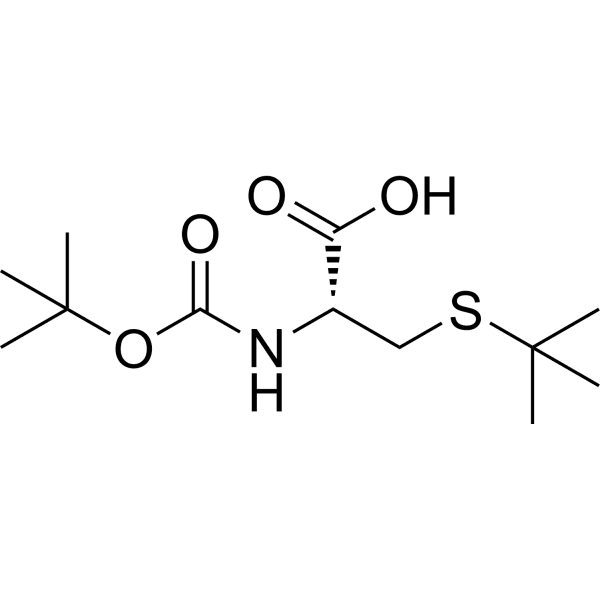 Boc-Cys(tBu)-OH Structure