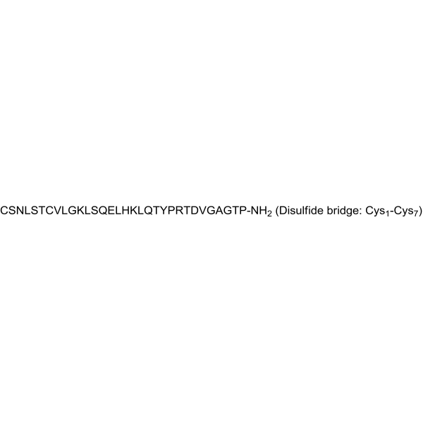 Calcitonin, eel Structure