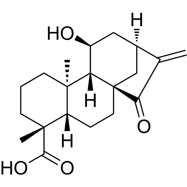 ent-11α-Hydroxy-15-oxokaur-16-en-19-oic acid Structure