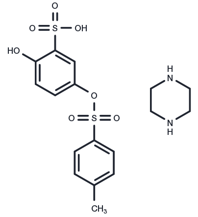Sultosilic acid, piperazine salt Structure