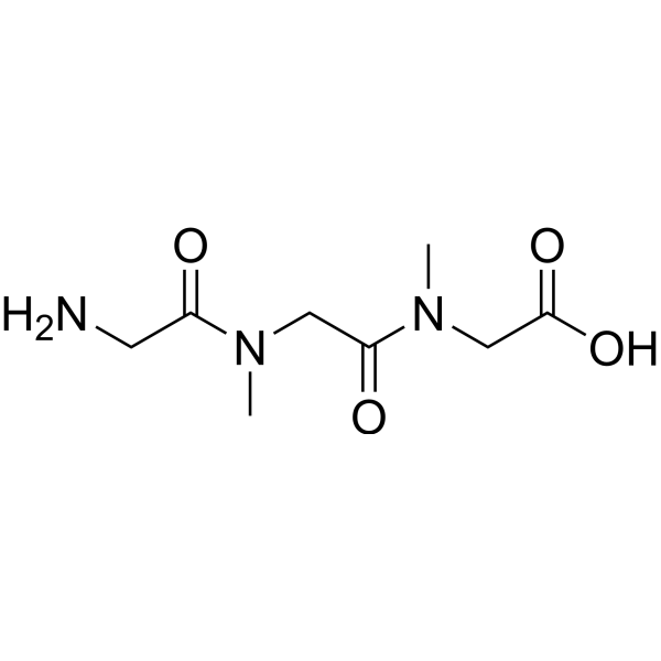 H-Gly-Sar-Sar-OH Structure