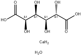 Calcium D-saccharate tetrahydrate Structure
