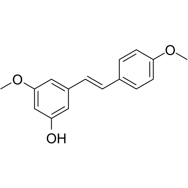 3-Hydroxy-4',5-dimethoxystilbene Structure