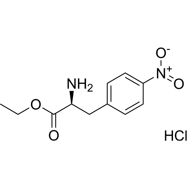 3-(4-Nitro-phenyl)-L-alanine ethyl ester hydrochloride Structure