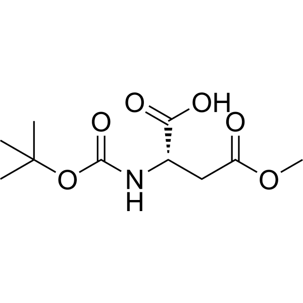 Boc-Asp(OMe)-OH Structure