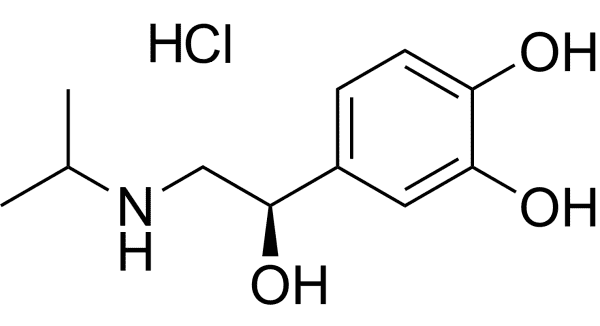 (-)-Isoproterenol hydrochloride Structure