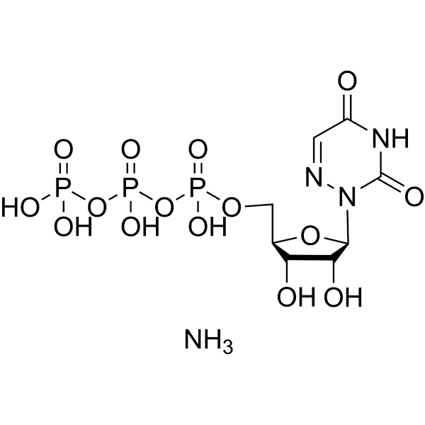 6-Azauridine triphosphate ammonium Structure
